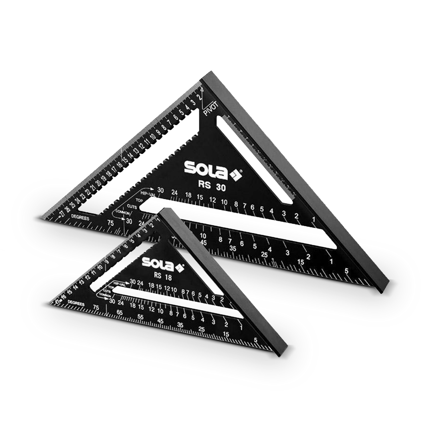 SOLA RS 30, ΧΑΡΑΚΑΣ - ΤΡΙΓΩΝΟ ΣΗΜΑΔΕΜΑΤΟΣ ΑΛΟΥΜ 30CM