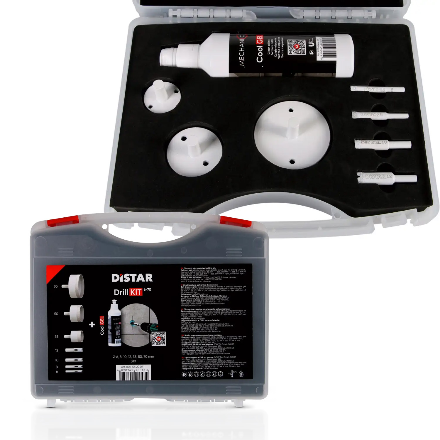 MECHANIC "DRILL-KIT 6-70 + GEL" ΣΕΤ ΠΟΤΗΡΟΤΡΥΠΑΝΑ ΣΕ ΒΑΛΙΤΣΑΚΙ